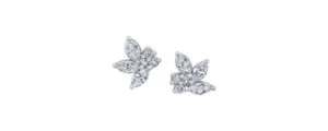 Diamond Cluster Earrings by Form To Feeling