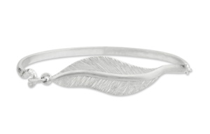 Silver feather Bracelet